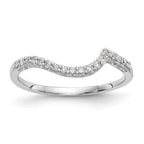 14K White Gold Diamond Wedding Band