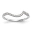 14K White Gold Diamond Wedding Band