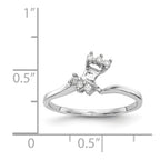 14K White Gold Diamond Wedding Band