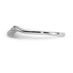 14K White Gold Diamond Wedding Band