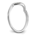 14K White Gold Diamond Wedding Band