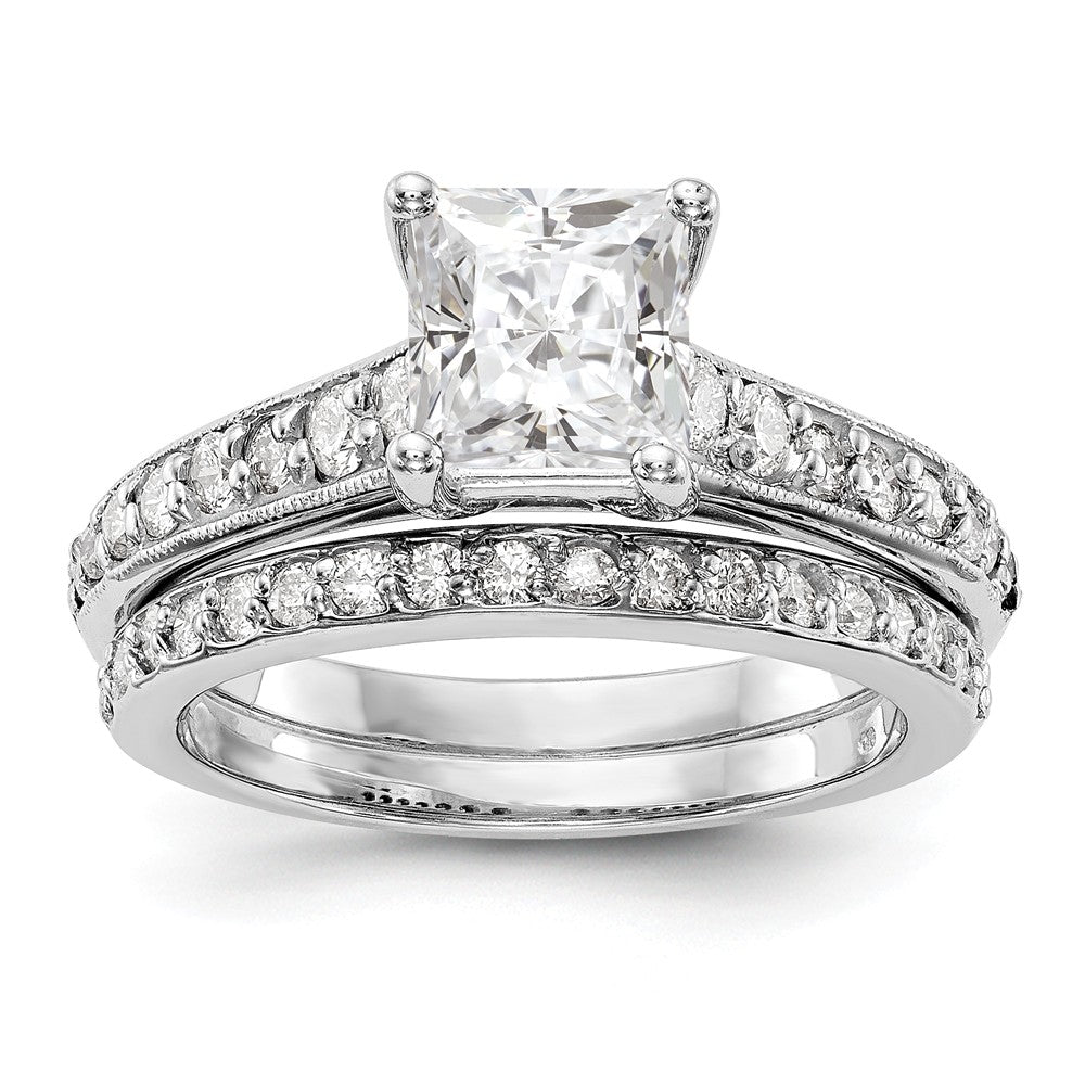 14K White Gold Diamond Semi-Mount Engagement Ring