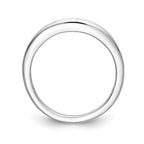 14K White Gold 1/5 carat Channel-set Princess Diamond Complete Wedding Band