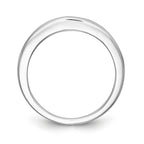 14K White Gold 1/8 carat Channel-set Diamond Complete Wedding Band
