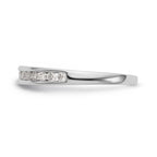 14K White Gold 1/3 carat Channel-set Diamond Complete Wedding Band
