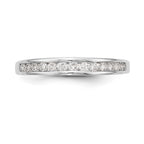 14K White Gold 1/3 carat Channel-set Diamond Complete Wedding Band