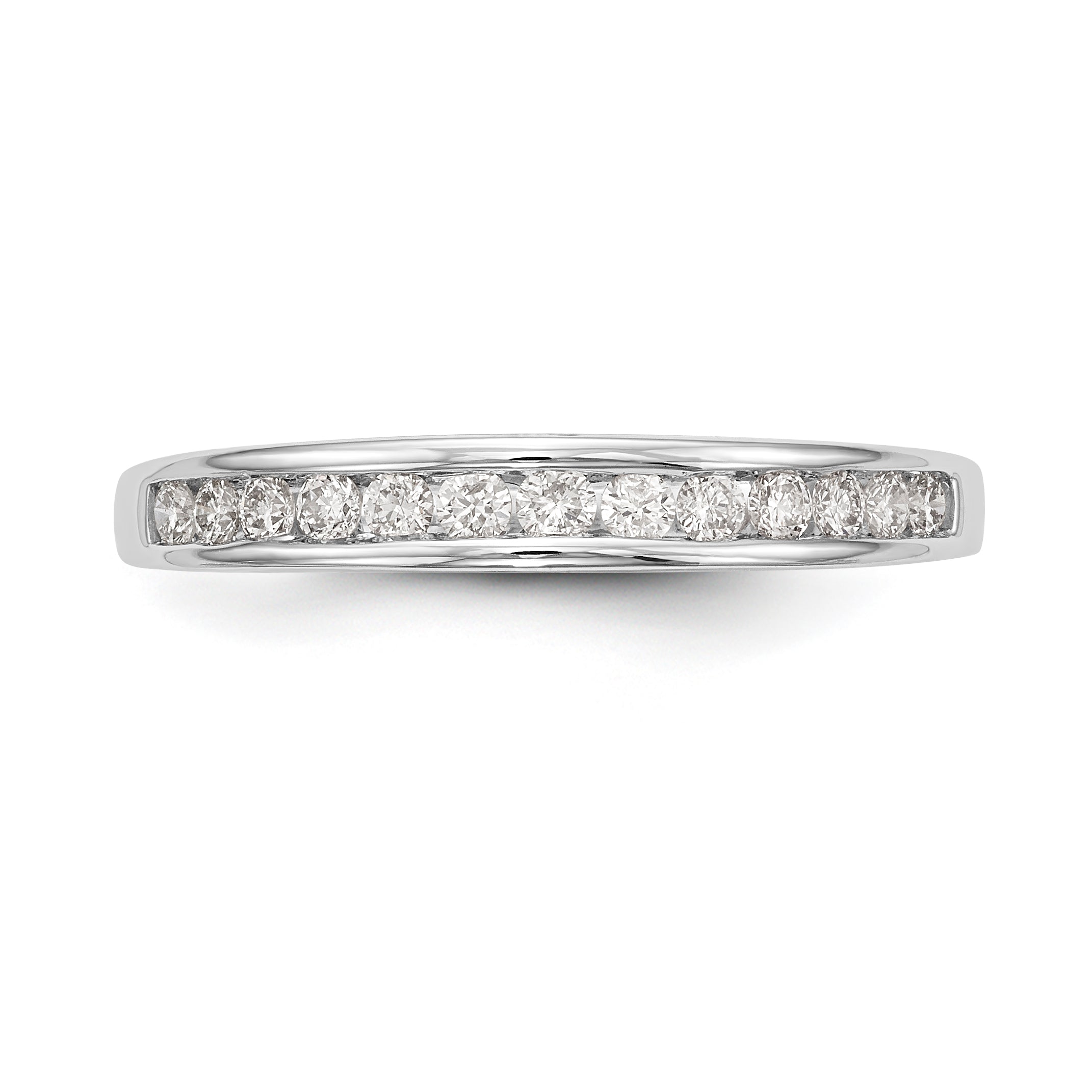 14K White Gold 1/3 carat Channel-set Diamond Complete Wedding Band