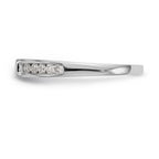 14K White Gold Peg Set 1/10 carat Channel-set Diamond Semi-mount Engagement Ring