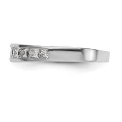 14K White Gold 1 carat Channel-set Princess Diamond Complete Wedding Band