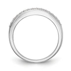 14K White Gold 1/5 carat Diamond Complete Wedding Band