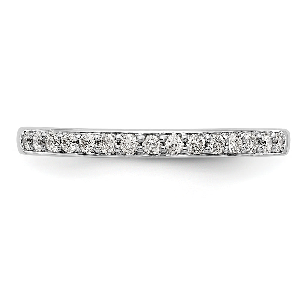 14K White Gold 1/5 carat Diamond Complete Wedding Band