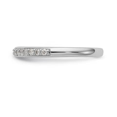 14K White Gold 1/4 carat Diamond Complete Wedding Band