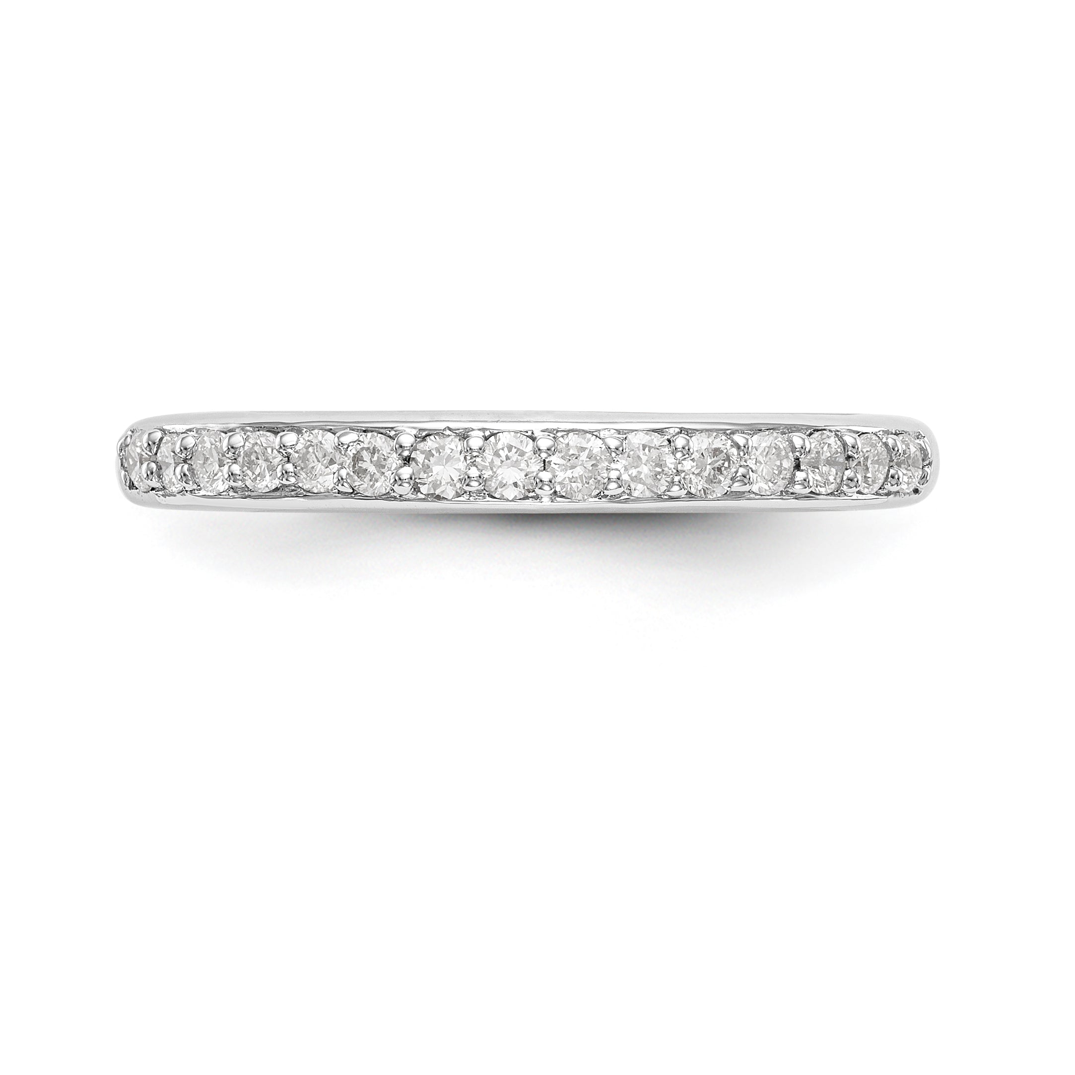 14K White Gold 1/4 carat Diamond Complete Wedding Band