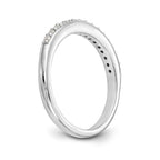 14K White Gold 1/4 carat Diamond Complete Wedding Band