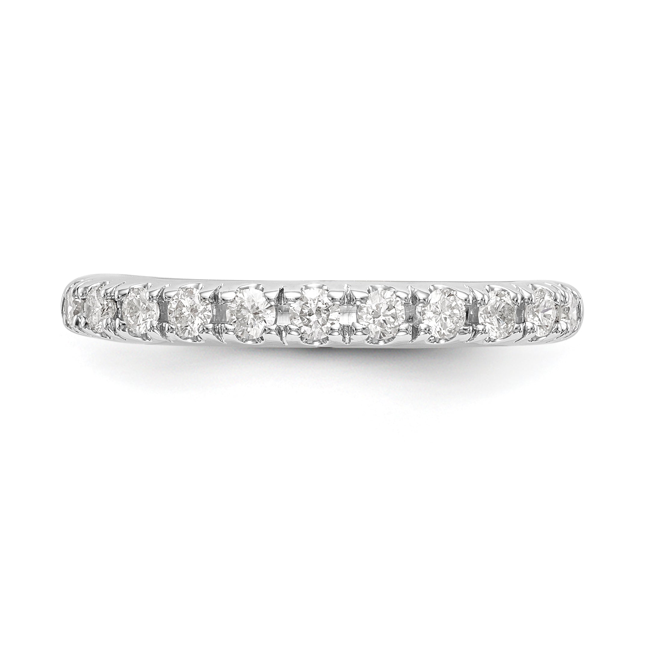 14K White Gold 1/3 carat Diamond Complete Wedding Band