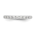14K White Gold 1/3 carat Diamond Complete Wedding Band