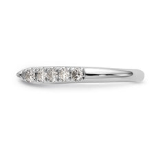 14K White Gold Peg Set 1/2 carat Diamond Semi-mount Engagement Ring