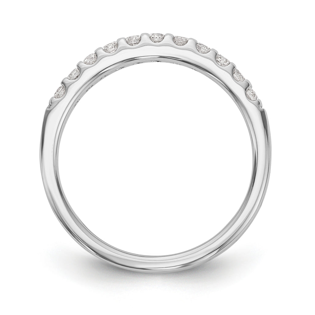 14K White Gold 1/3 carat Diamond Complete Wedding Band