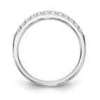 14K White Gold 1/3 carat Diamond Complete Wedding Band