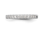 14K White Gold 1/3 carat Diamond Complete Wedding Band