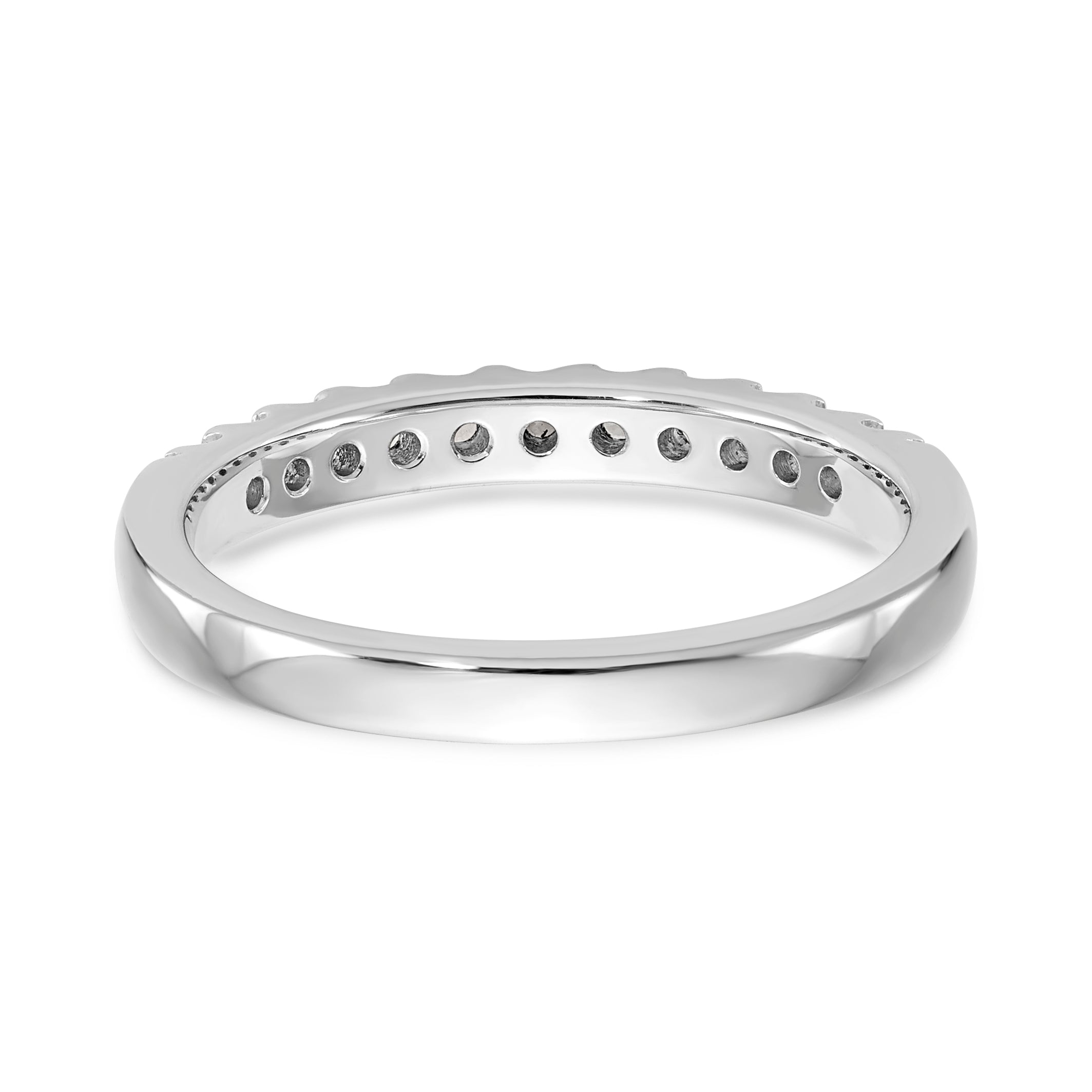 14K White Gold 1/3 carat Diamond Complete Wedding Band