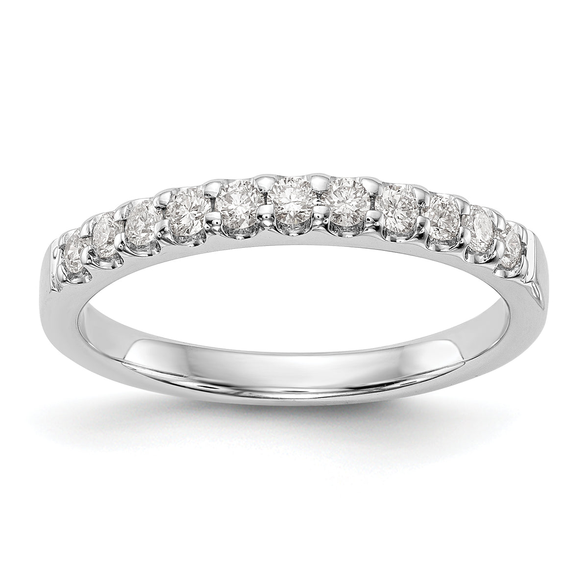 14K White Gold 1/3 carat Diamond Complete Wedding Band