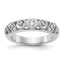 14K White Gold 1/8 carat Diamond Complete Wedding Band