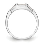14K White Gold Baguette Diamond Complete Wedding Band