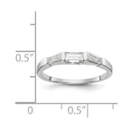 14K White Gold Diamond Wedding Band