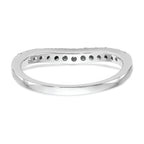 14K White Gold 1/3 carat Diamond Complete Wedding Band