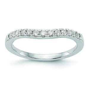 Diamond Wedding Band in 14K White Gold, 1.68mm (1/3 ct. tw.), Size 7 - Sophia Jewelers