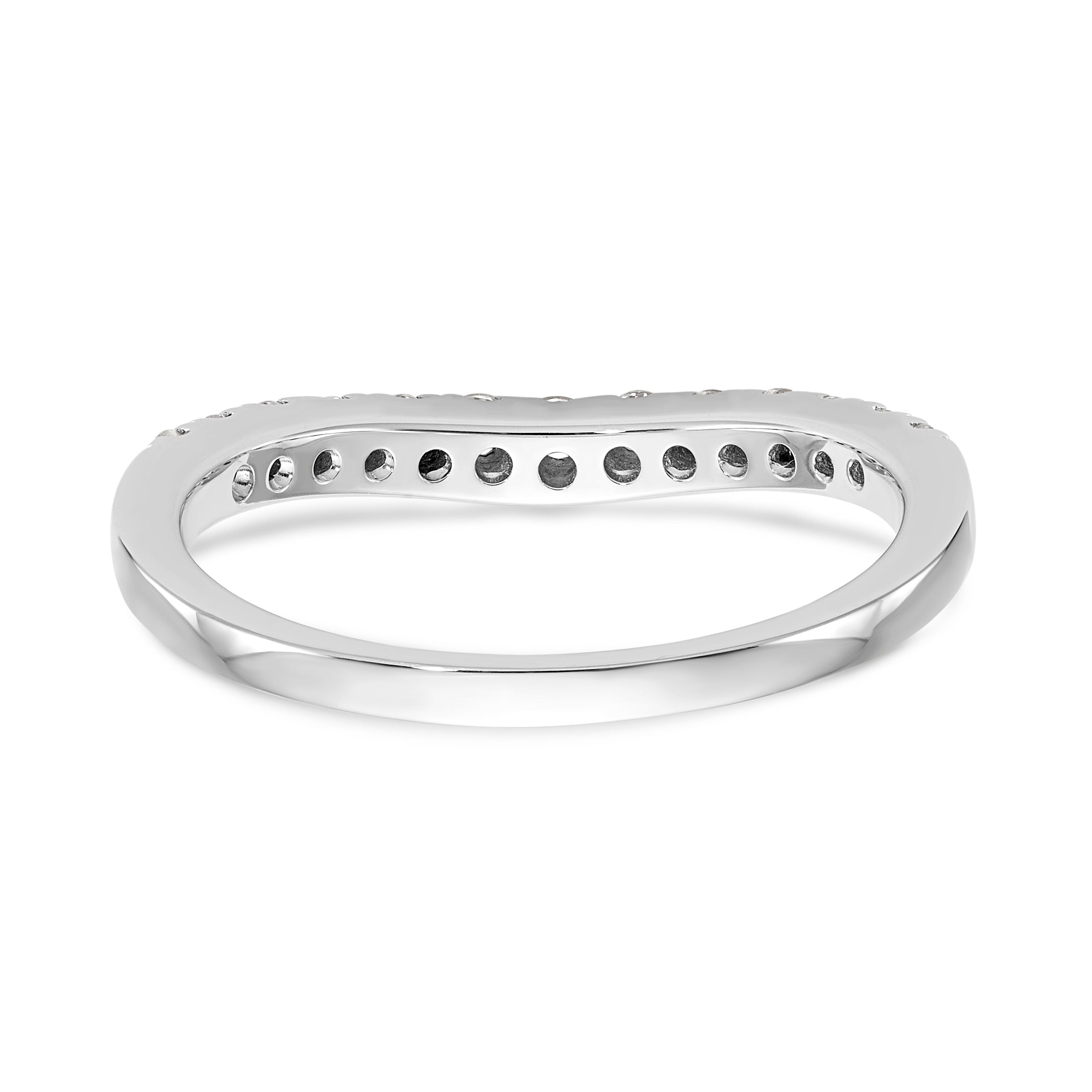 14K White Gold 1/3 carat Diamond Complete Wedding Band