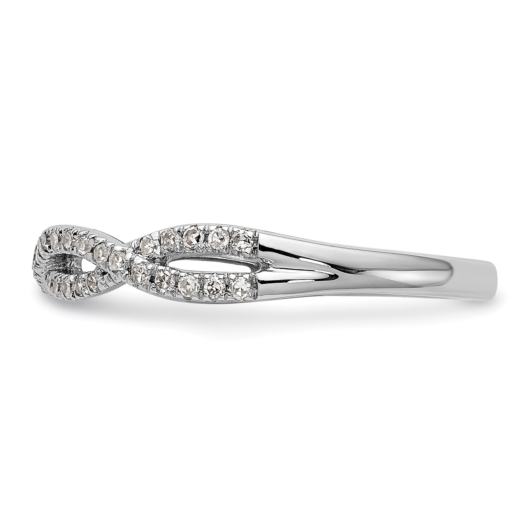 14K White Gold Wedding Band - 7