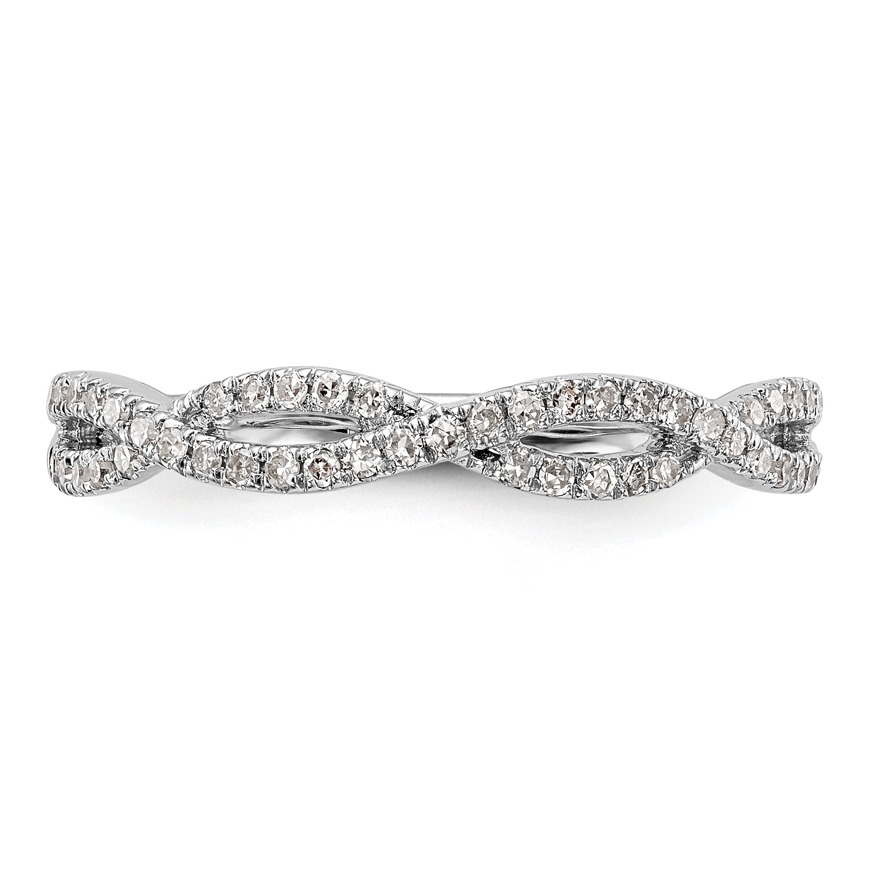 14K White Gold Wedding Band - 7