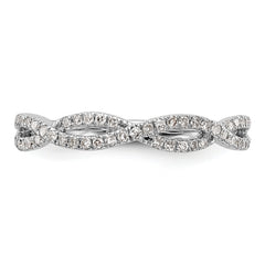 14K White Gold Wedding Band - 7