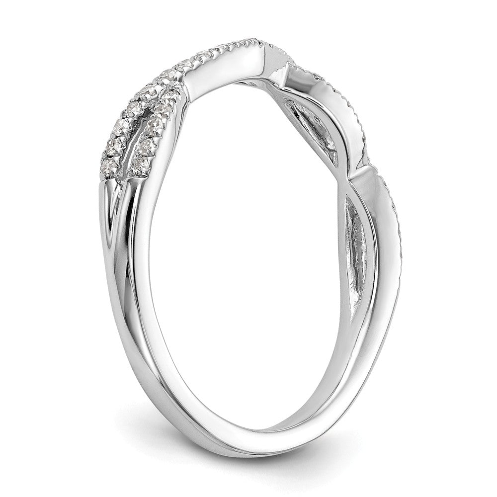 14K White Gold Wedding Band - 7