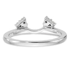 14K White Gold 1/8 carat Diamond Complete Wrap Ring