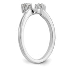 14K White Gold 1/8 carat Diamond Complete Wrap Ring