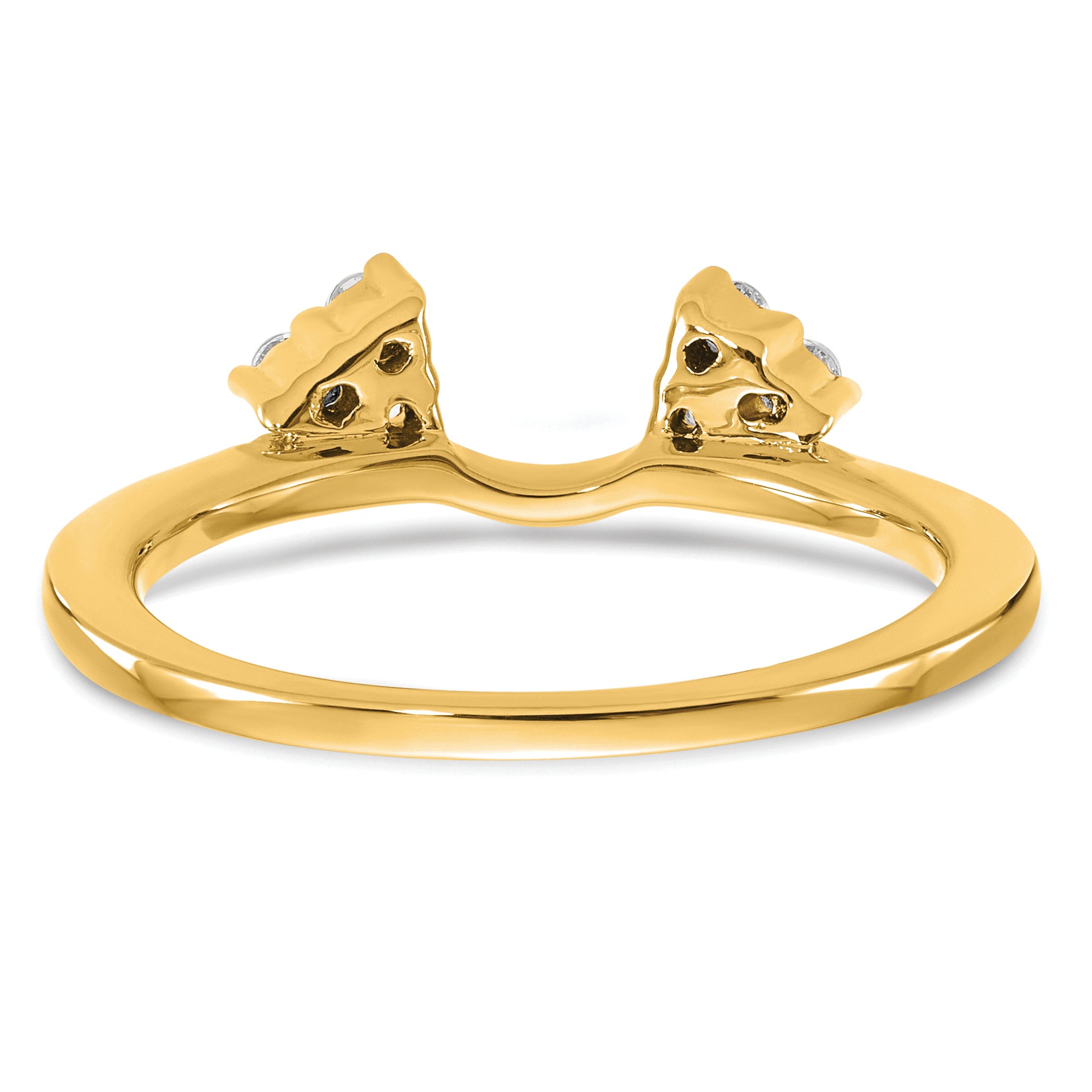14K White Gold 1/6 carat Diamond Complete Wrap Ring