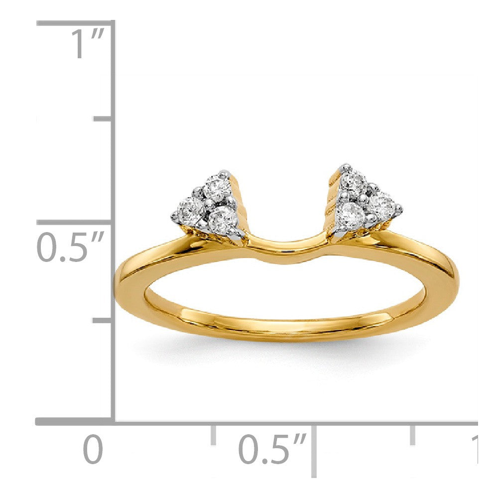 14K Diamond Wrap
