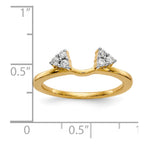 14K Diamond Wrap