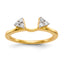14K White Gold 1/6 carat Diamond Complete Wrap Ring