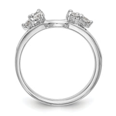 14K White Gold 3/8 carat Diamond Complete Wrap Ring