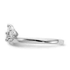 14K White Gold 3/8 carat Diamond Complete Wrap Ring