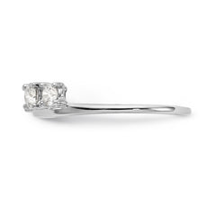 14K White Gold 1/2 carat Diamond Complete Wrap Ring