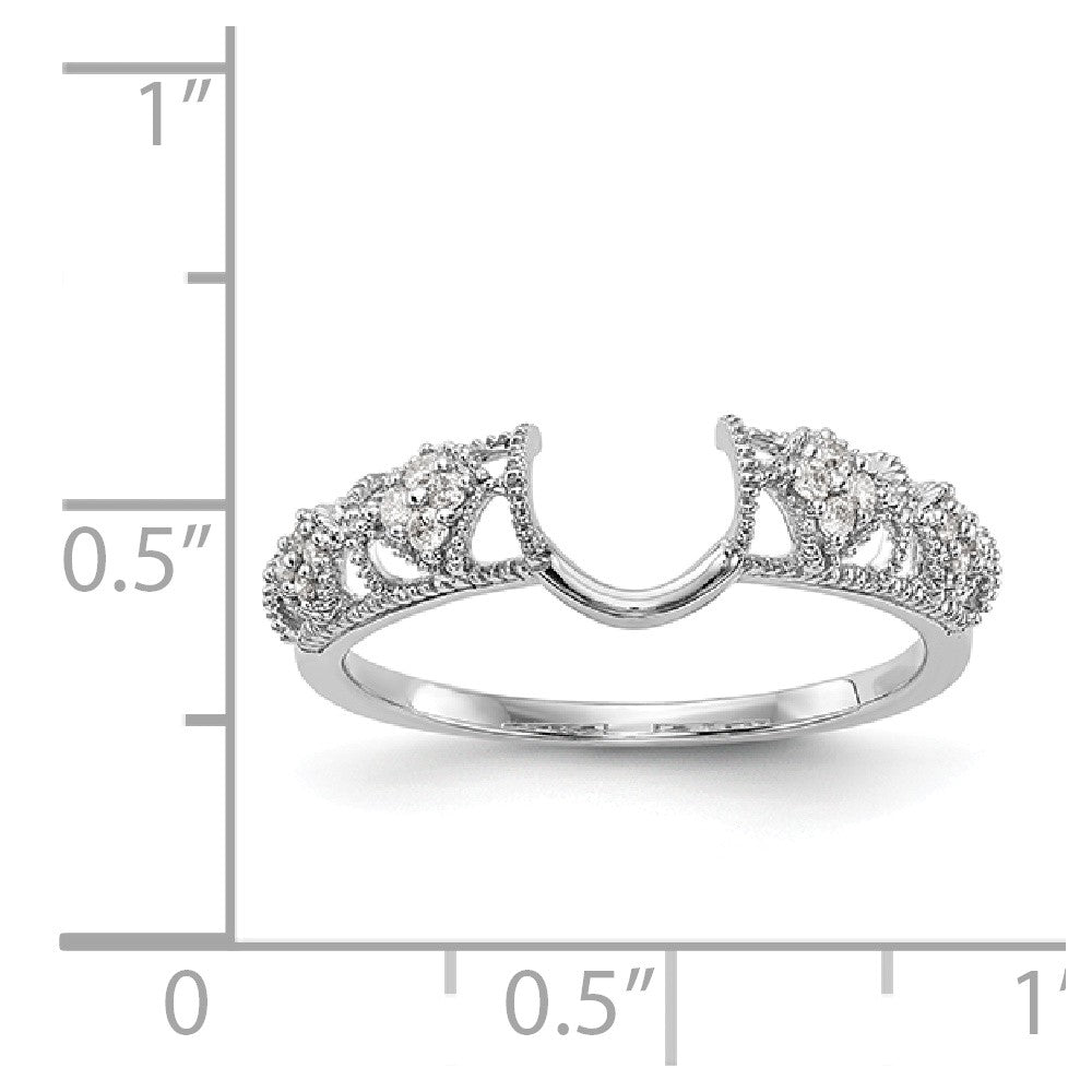 14K White Gold Diamond Wrap