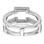 14K White Gold 3/8 carat Diamond Complete Ring Guard