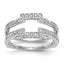 14K White Gold 3/8 carat Diamond Complete Ring Guard