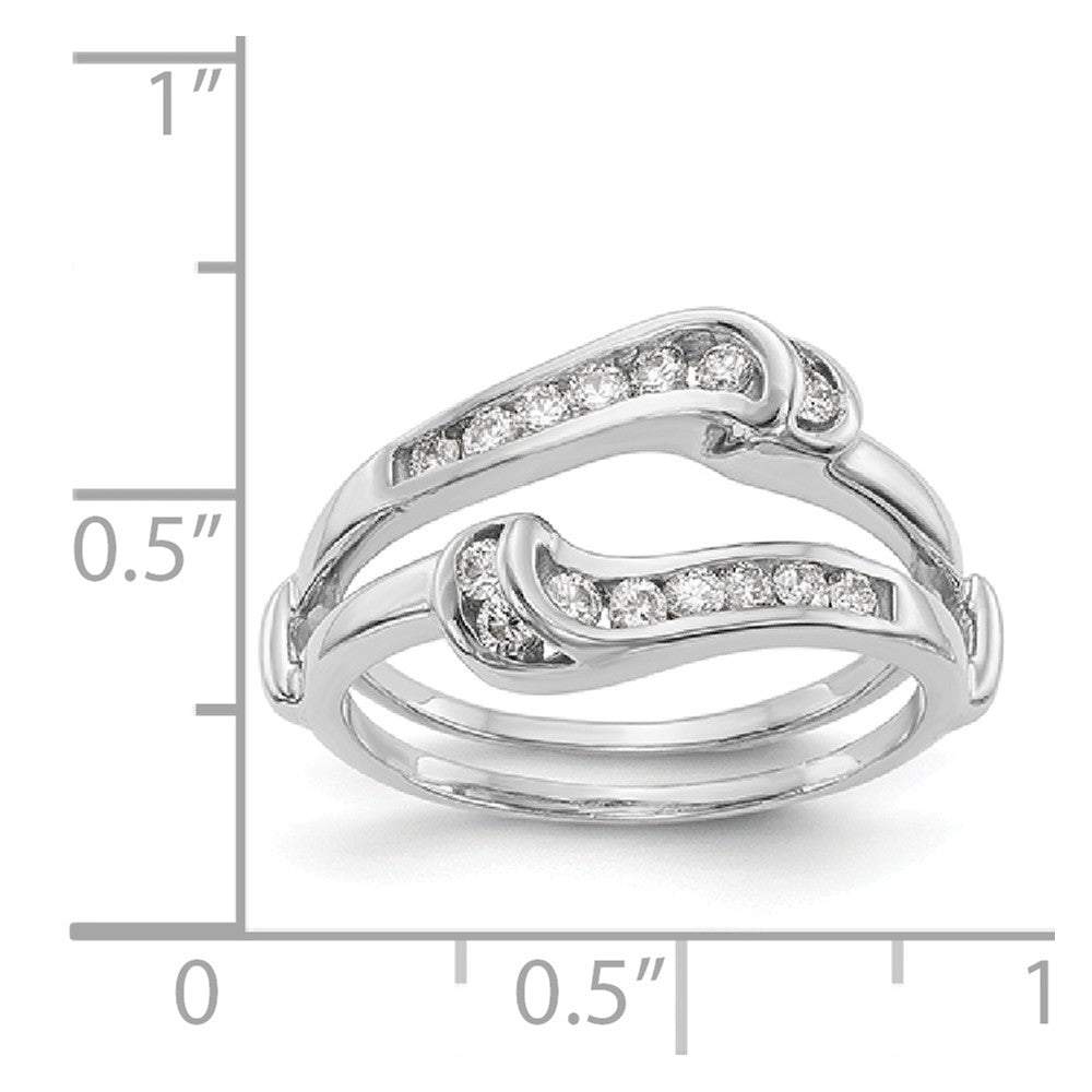 14K White Gold Diamond Guard