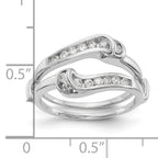 14K White Gold Diamond Guard